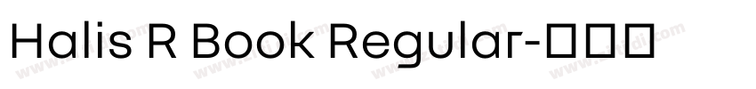 Halis R Book Regular字体转换